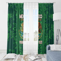 Custom Mexico Football Window Curtain 2025 El Tri Champions Green Color - Wonder Print Shop