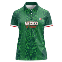 Custom Mexico Football Women Polo Shirt 2025 El Tri Champions Green Color - Wonder Print Shop