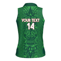 Custom Mexico Football Women Sleeveless Polo Shirt 2025 El Tri Champions Green Color - Wonder Print Shop