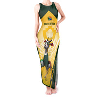 Custom South Africa Rugby Tank Maxi Dress 2023 World Cup Springboks Mascot - Wonder Print Shop