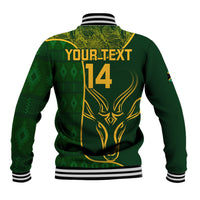 Custom South Africa Rugby Baseball Jacket 2023 Go Champions Springboks With Protea - Wonder Print Shop