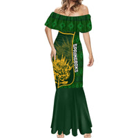 Custom South Africa Rugby Mermaid Dress 2023 Go Champions Springboks With Protea - Wonder Print Shop