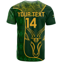 Custom South Africa Rugby T Shirt 2023 Go Champions Springboks With Protea - Wonder Print Shop