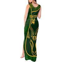 Custom South Africa Rugby Tank Maxi Dress 2023 Go Champions Springboks With Protea - Wonder Print Shop