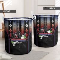Mabuhay Philippines Festival Laundry Basket Filipino Map Sampaguita Igorot Pattern