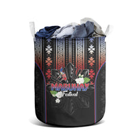 Mabuhay Philippines Festival Laundry Basket Filipino Map Sampaguita Igorot Pattern