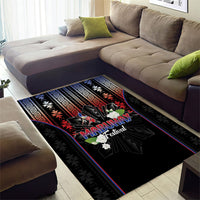 Mabuhay Philippines Festival Area Rug Filipino Map Sampaguita Igorot Pattern