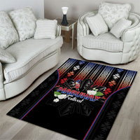 Mabuhay Philippines Festival Area Rug Filipino Map Sampaguita Igorot Pattern