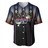Mabuhay Philippines Festival Baseball Jersey Filipino Map Sampaguita Igorot Pattern