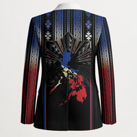 Mabuhay Philippines Festival Blazer Filipino Map Sampaguita Igorot Pattern