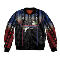 Mabuhay Philippines Festival Bomber Jacket Filipino Map Sampaguita Igorot Pattern
