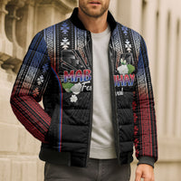 Mabuhay Philippines Festival Bomber Puffer Jacket Filipino Map Sampaguita Igorot Pattern