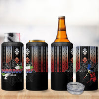Mabuhay Philippines Festival 4 in 1 Can Cooler Tumbler Filipino Map Sampaguita Igorot Pattern