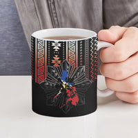 Mabuhay Philippines Festival Ceramic Mug Filipino Map Sampaguita Igorot Pattern