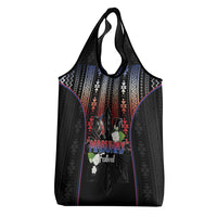 Mabuhay Philippines Festival Grocery Bag Filipino Map Sampaguita Igorot Pattern