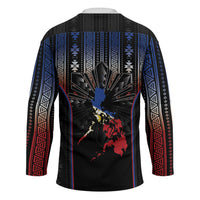 Mabuhay Philippines Festival Hockey Jersey Filipino Map Sampaguita Igorot Pattern