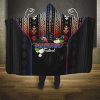 Mabuhay Philippines Festival Hooded Blanket Filipino Map Sampaguita Igorot Pattern