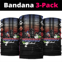 Mabuhay Philippines Festival Neck Gaiter Filipino Map Sampaguita Igorot Pattern
