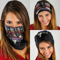 Mabuhay Philippines Festival Neck Gaiter Filipino Map Sampaguita Igorot Pattern