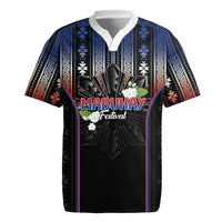 Mabuhay Philippines Festival Rugby Jersey Filipino Map Sampaguita Igorot Pattern