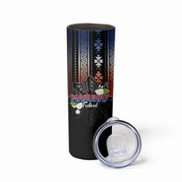 Mabuhay Philippines Festival Skinny Tumbler Filipino Map Sampaguita Igorot Pattern