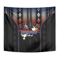 Mabuhay Philippines Festival Tapestry Filipino Map Sampaguita Igorot Pattern