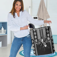 Mabuhay Philippines Festival Laundry Basket Filipino Map Black White Igorot Pattern