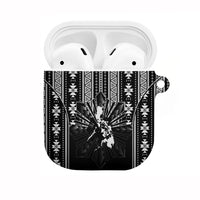 Mabuhay Philippines Festival AirPods Case Filipino Map Black White Igorot Pattern
