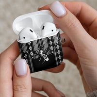 Mabuhay Philippines Festival AirPods Case Filipino Map Black White Igorot Pattern