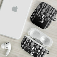 Mabuhay Philippines Festival AirPods Case Filipino Map Black White Igorot Pattern