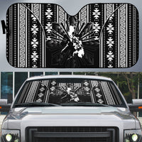 Mabuhay Philippines Festival Auto Sun Shade Filipino Map Black White Igorot Pattern