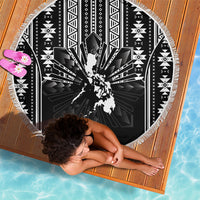 Mabuhay Philippines Festival Beach Blanket Filipino Map Black White Igorot Pattern