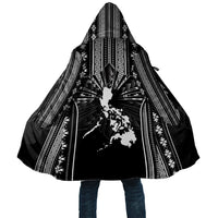 Mabuhay Philippines Festival Cloak Filipino Map Black White Igorot Pattern