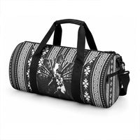 Mabuhay Philippines Festival Duffle Bag Filipino Map Black White Igorot Pattern