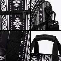 Mabuhay Philippines Festival Duffle Bag Filipino Map Black White Igorot Pattern