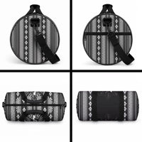 Mabuhay Philippines Festival Duffle Bag Filipino Map Black White Igorot Pattern