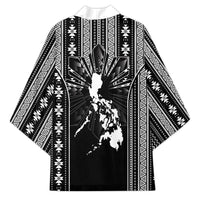 Mabuhay Philippines Festival Kimono Filipino Map Black White Igorot Pattern