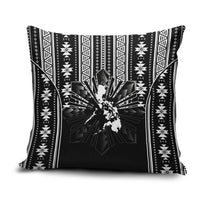 Mabuhay Philippines Festival Pillow Cover Filipino Map Black White Igorot Pattern