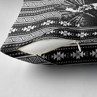 Mabuhay Philippines Festival Pillow Cover Filipino Map Black White Igorot Pattern
