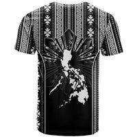 Mabuhay Philippines Festival T Shirt Filipino Map Black White Igorot Pattern