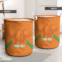 Ivory Coast Football Custom Laundry Basket Les Elephants Dames Skin Style