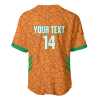 Ivory Coast Football Custom Baseball Jersey Les Elephants Dames Skin Style