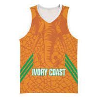 Ivory Coast Football Custom Basketball Jersey Les Elephants Dames Skin Style