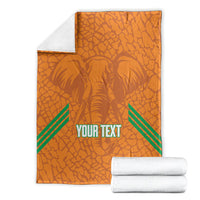 Ivory Coast Football Custom Blanket Les Elephants Dames Skin Style