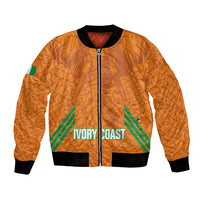 Ivory Coast Football Custom Bomber Jacket Les Elephants Dames Skin Style