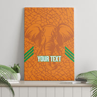 Ivory Coast Football Custom Canvas Wall Art Les Elephants Dames Skin Style