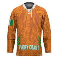 Ivory Coast Football Custom Hockey Jersey Les Elephants Dames Skin Style