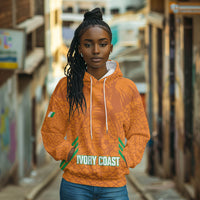 Ivory Coast Football Custom Hoodie Les Elephants Dames Skin Style