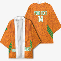 Ivory Coast Football Custom Kimono Les Elephants Dames Skin Style