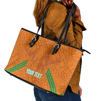 Ivory Coast Football Custom Leather Tote Bag Les Elephants Dames Skin Style